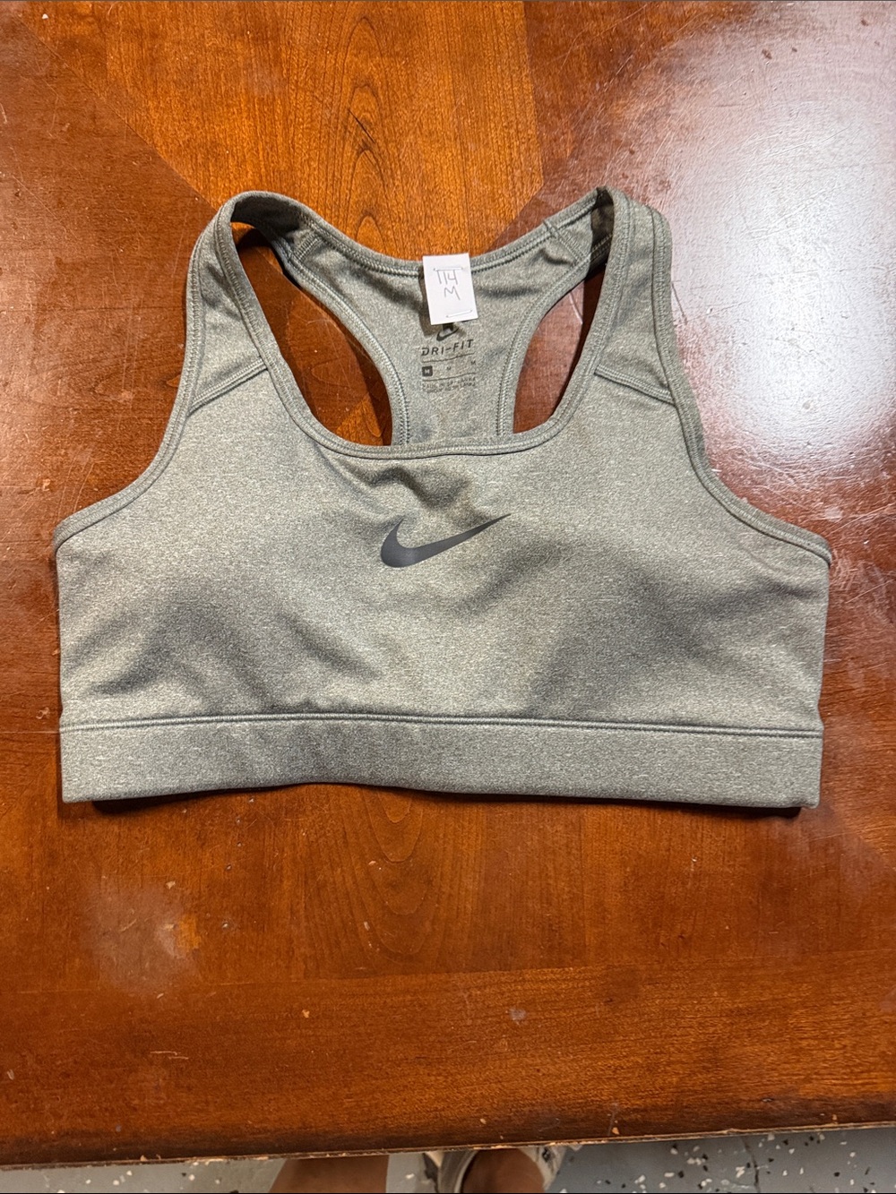 Nike Olive/Gray Racerback Sports Bra